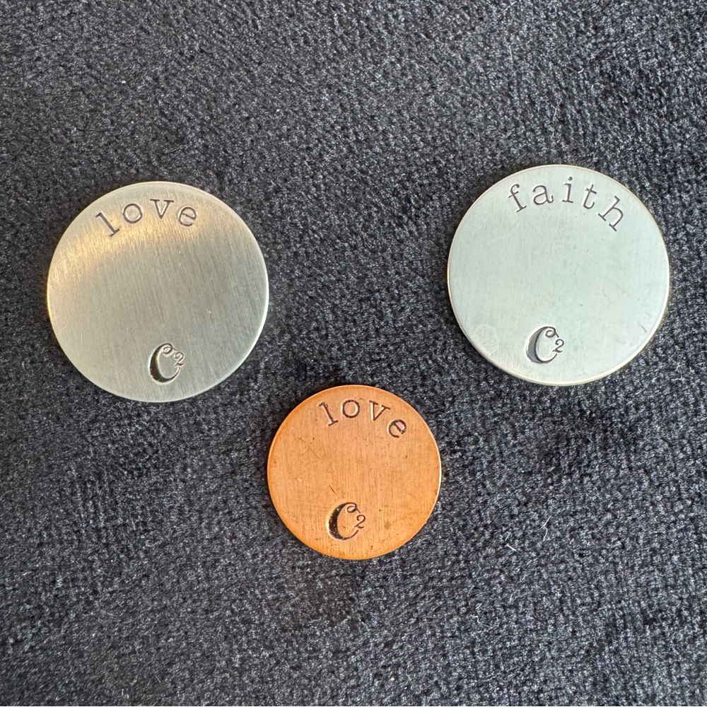 Origami Owl Silver and Copper Plates